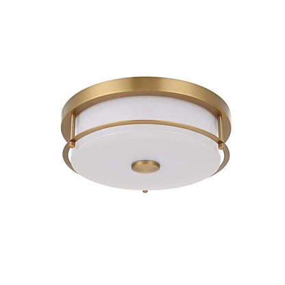Kolson 12 Inch Led Flush Mount In Satin Gold
