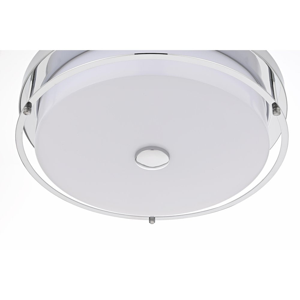 Kolson 16 Inch Led Flush Mount In Chrome