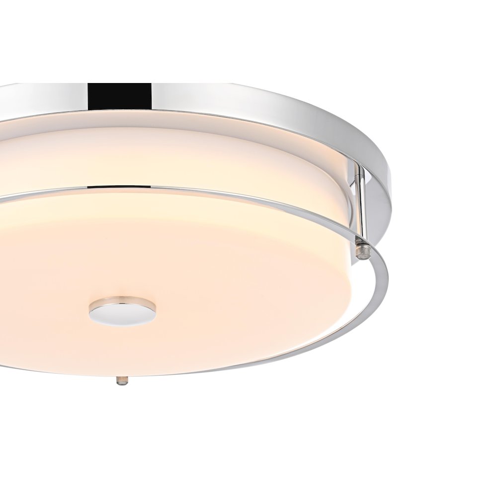 Kolson 16 Inch Led Flush Mount In Chrome