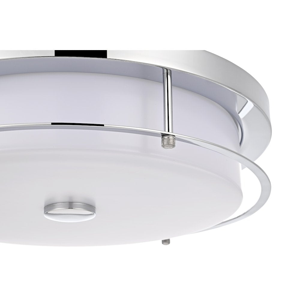 Kolson 16 Inch Led Flush Mount In Chrome