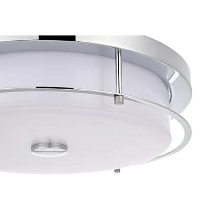 Kolson 16 Inch Led Flush Mount In Chrome