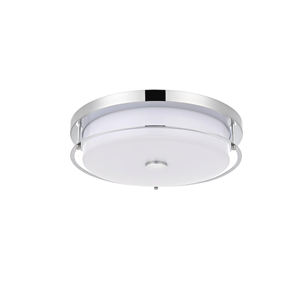 Kolson 16 Inch Led Flush Mount In Chrome