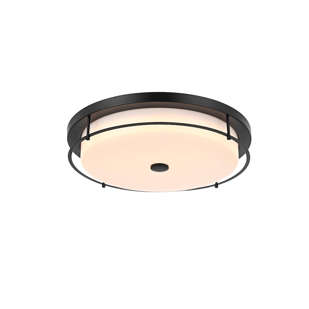 Kolson 20 Inch Led Flush Mount In Black