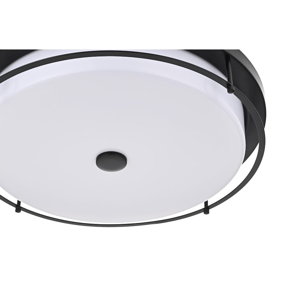 Kolson 20 Inch Led Flush Mount In Black