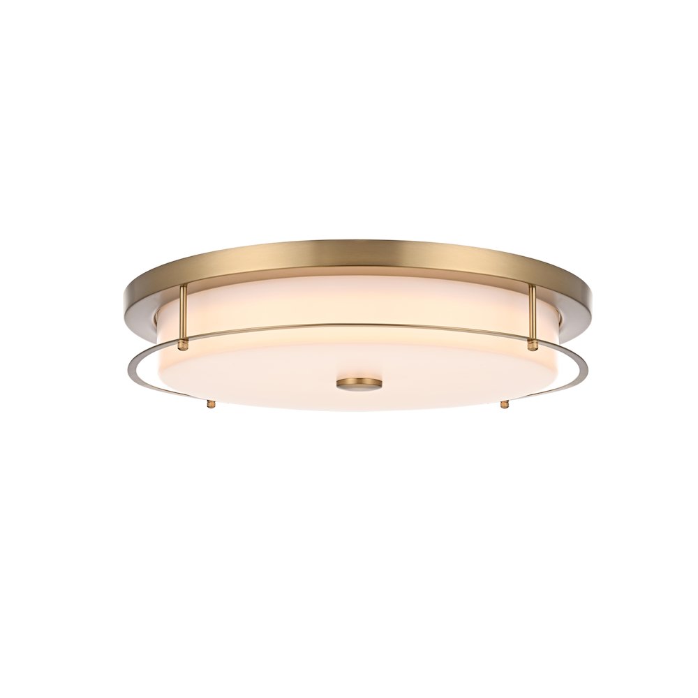 Kolson 20 Inch Led Flush Mount In Satin Gold