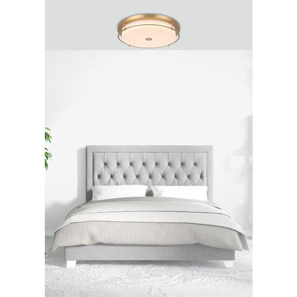 Kolson 20 Inch Led Flush Mount In Satin Gold