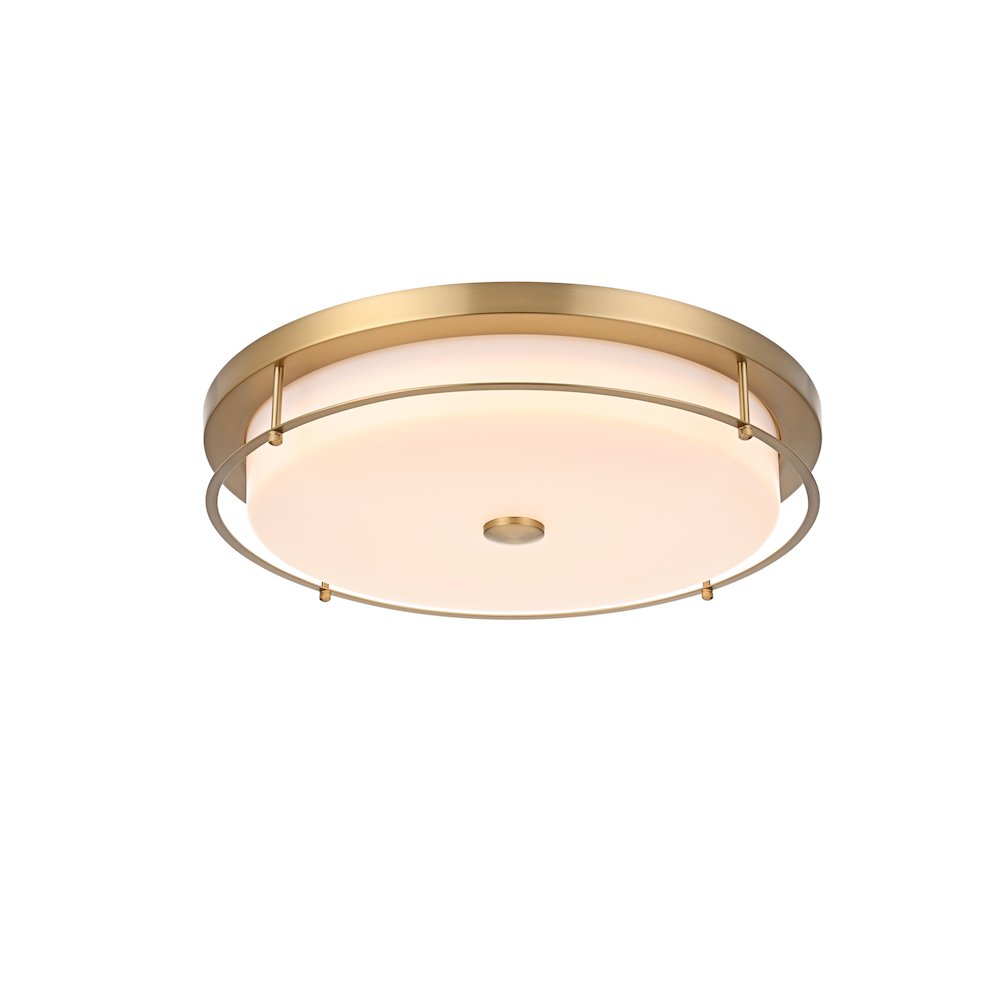Kolson 20 Inch Led Flush Mount In Satin Gold