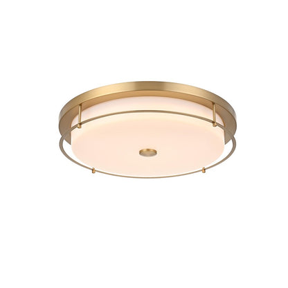 Kolson 20 Inch Led Flush Mount In Satin Gold