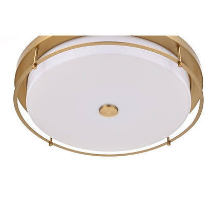 Kolson 20 Inch Led Flush Mount In Satin Gold