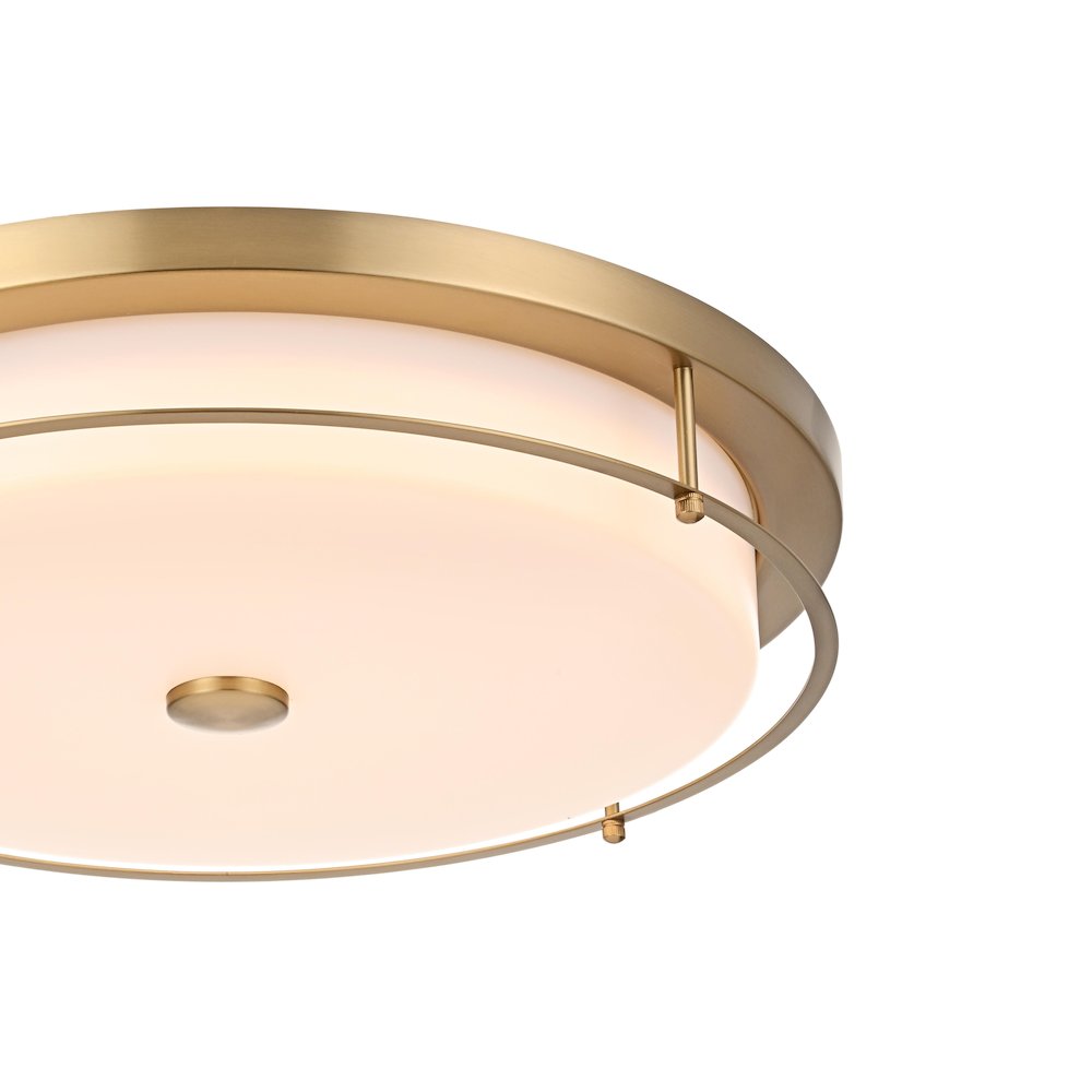 Kolson 20 Inch Led Flush Mount In Satin Gold