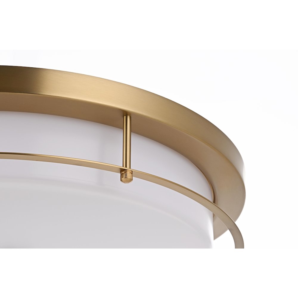 Kolson 20 Inch Led Flush Mount In Satin Gold