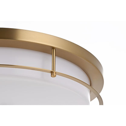 Kolson 20 Inch Led Flush Mount In Satin Gold