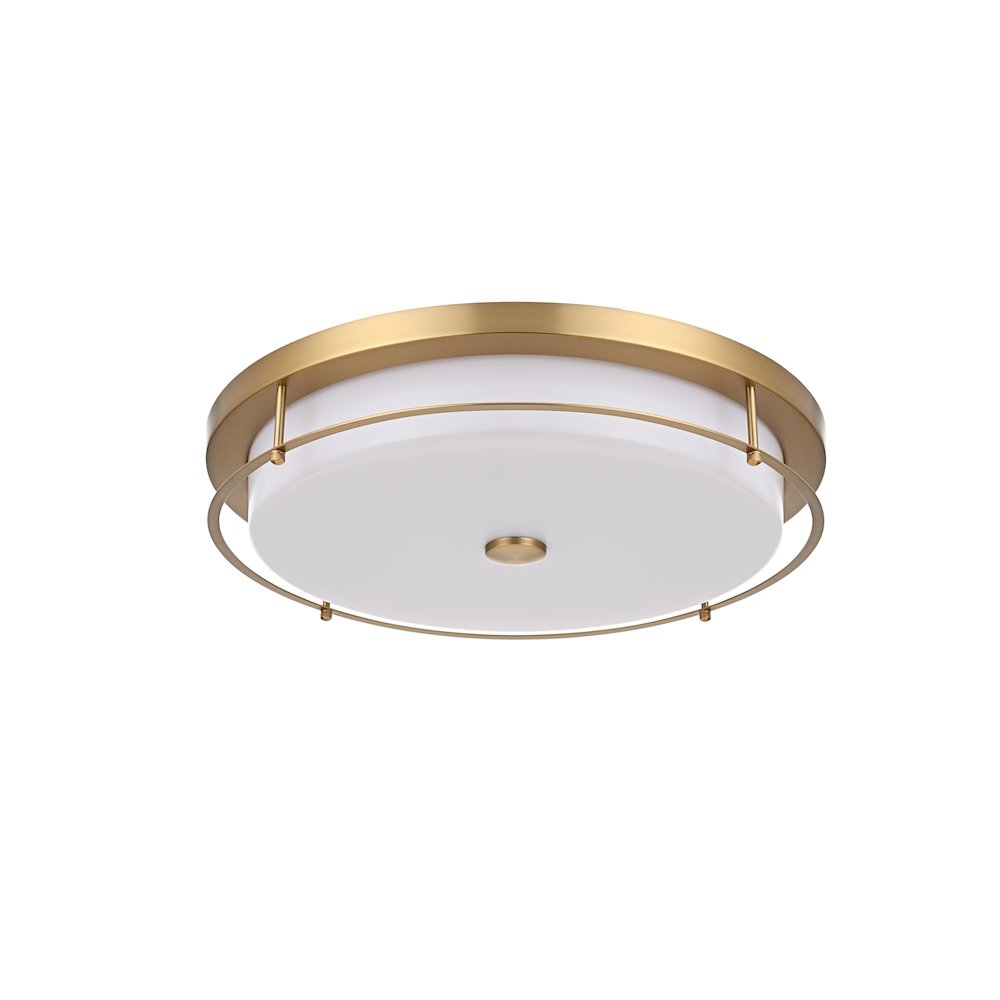 Kolson 20 Inch Led Flush Mount In Satin Gold
