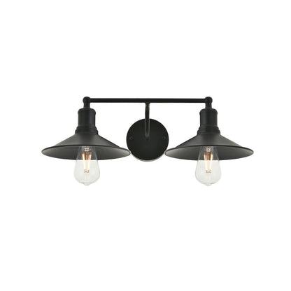 Etude 2 light black Wall Sconce