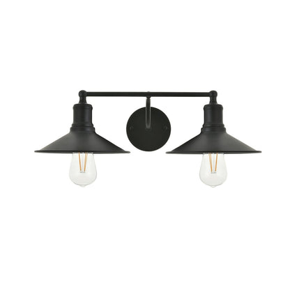 Etude 2 light black Wall Sconce