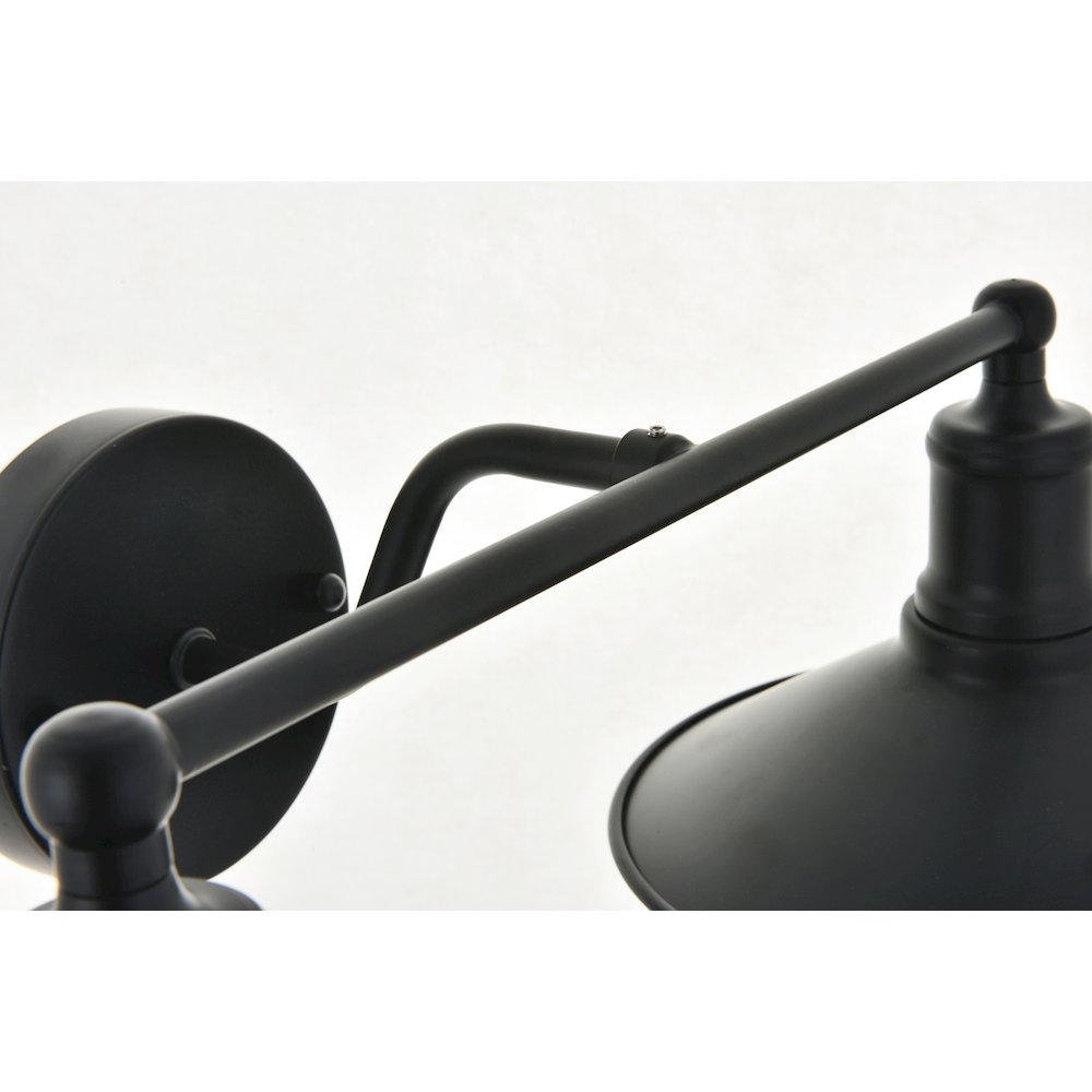 Etude 2 light black Wall Sconce