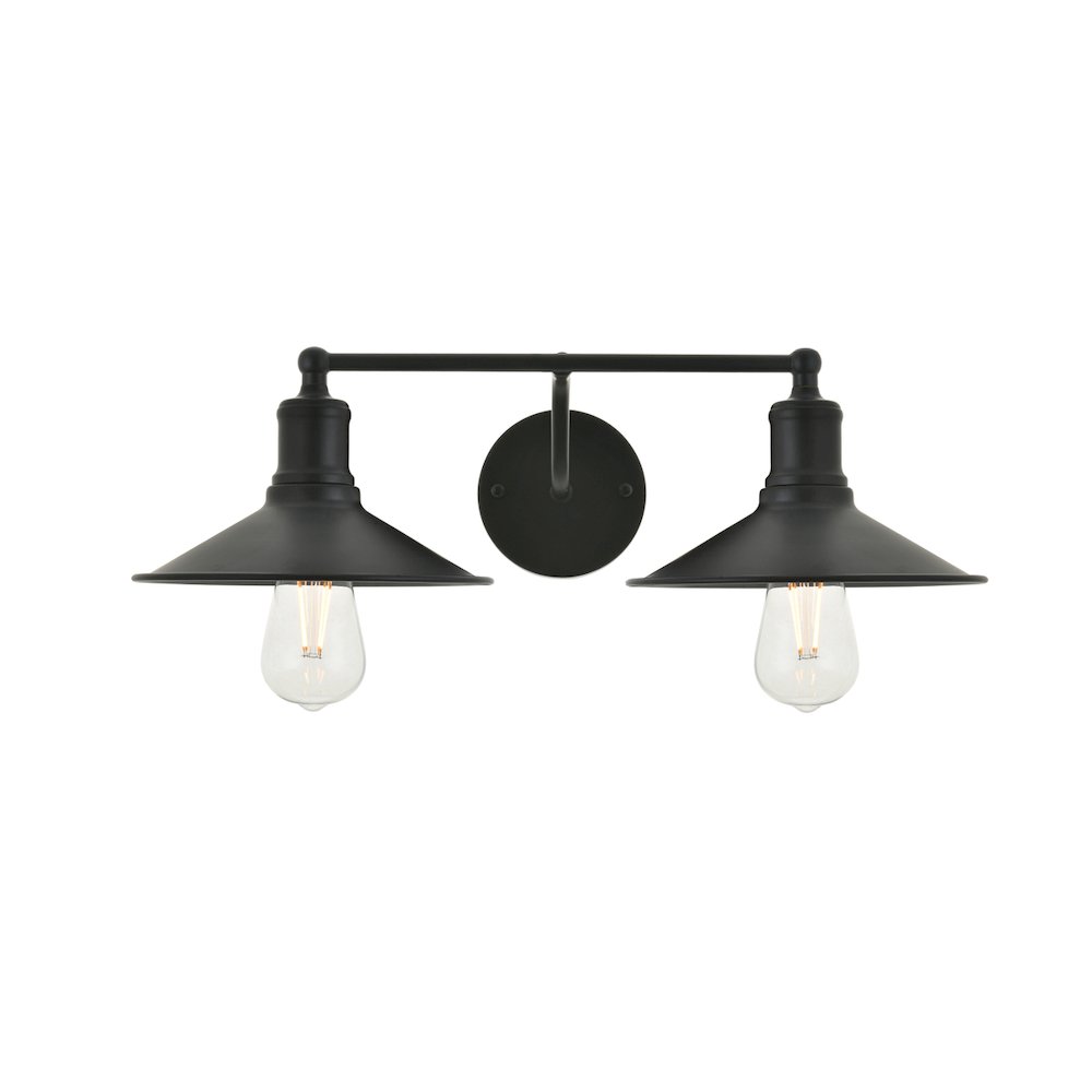 Etude 2 light black Wall Sconce