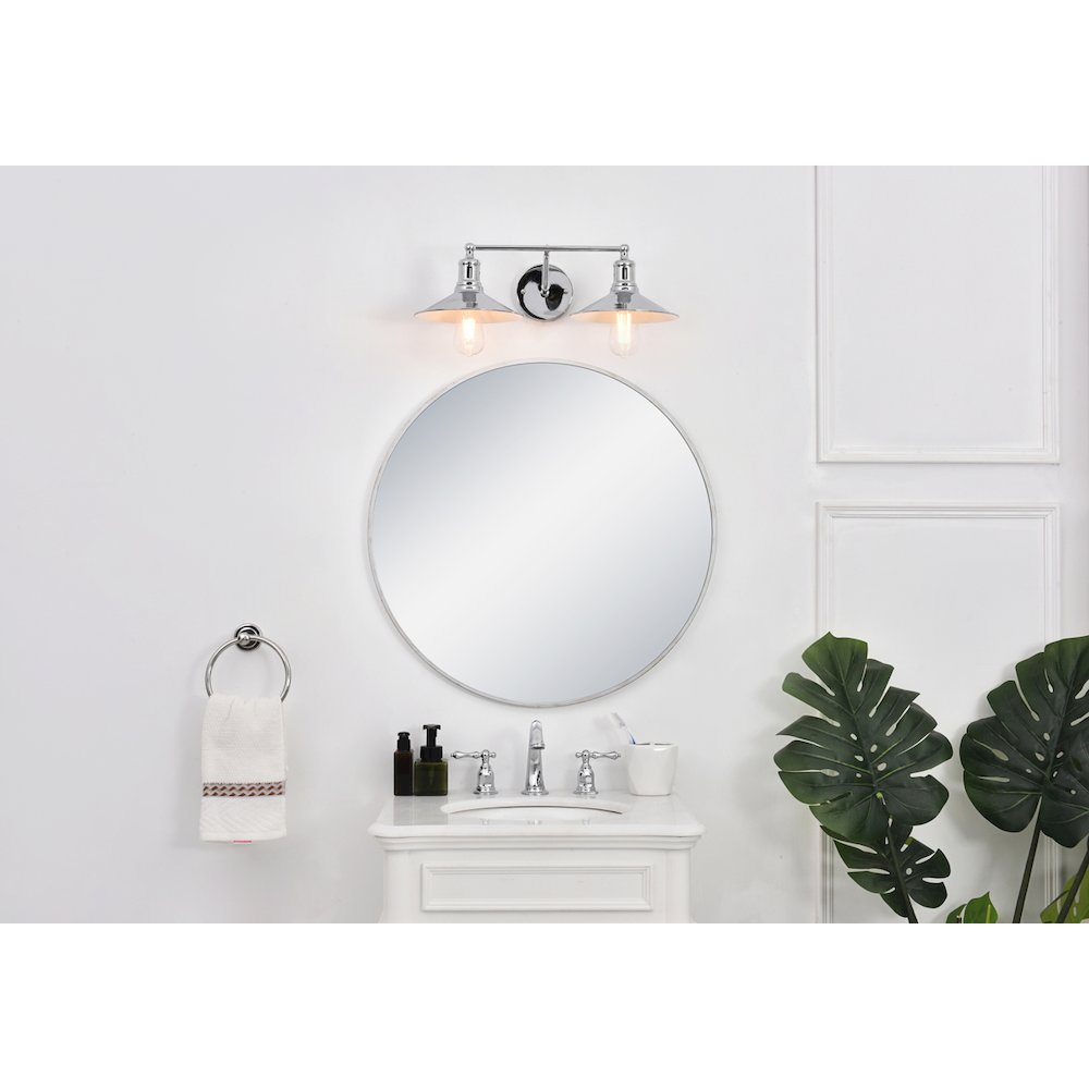 Etude 2 light chrome Wall Sconce