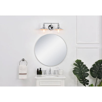 Etude 2 light chrome Wall Sconce
