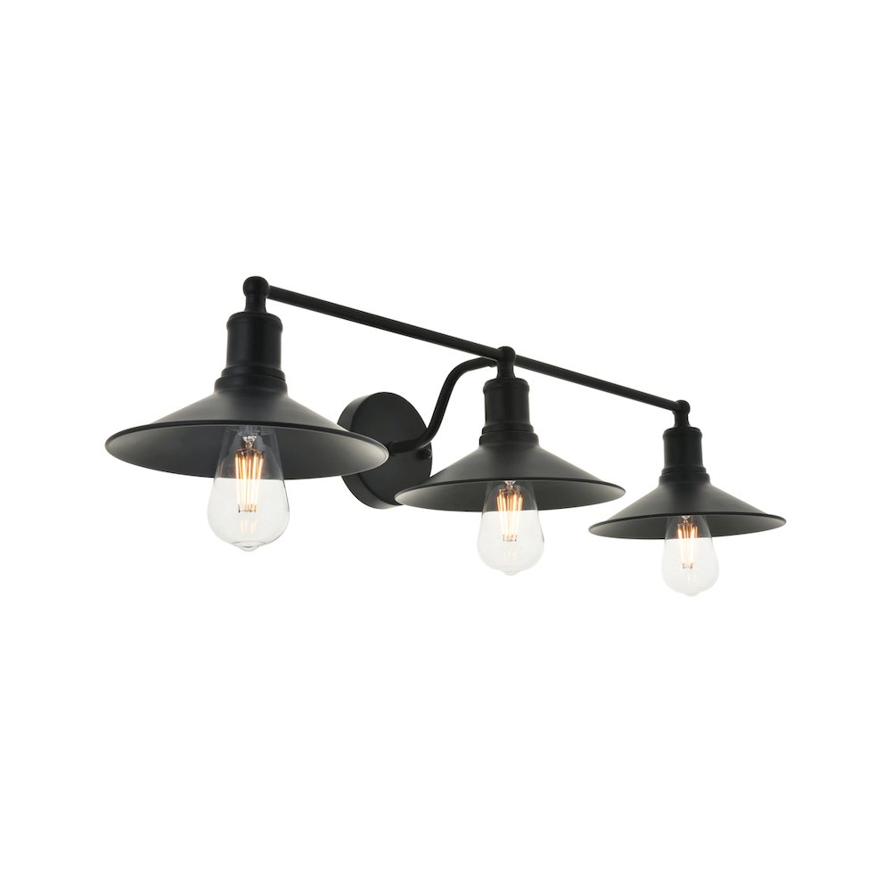 Etude 3 light black Wall Sconce