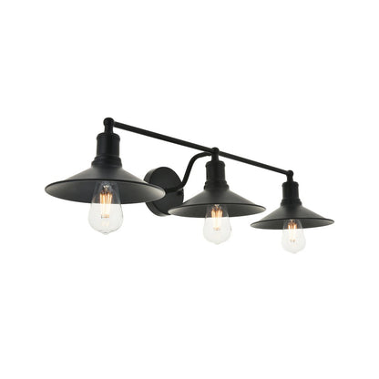 Etude 3 light black Wall Sconce