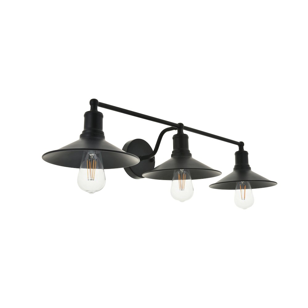 Etude 3 light black Wall Sconce
