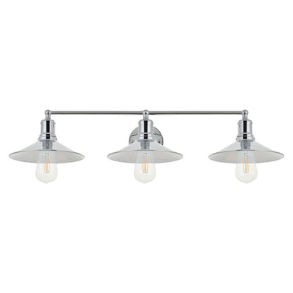 Etude 3 light chrome Wall Sconce