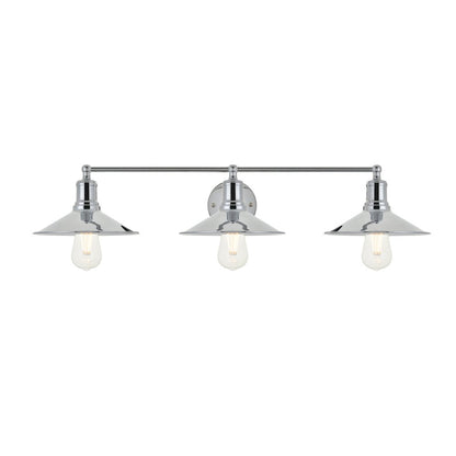 Etude 3 light chrome Wall Sconce