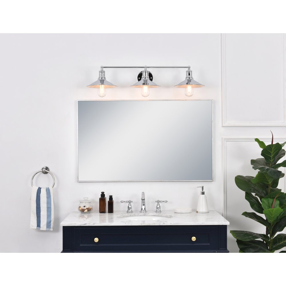Etude 3 light chrome Wall Sconce