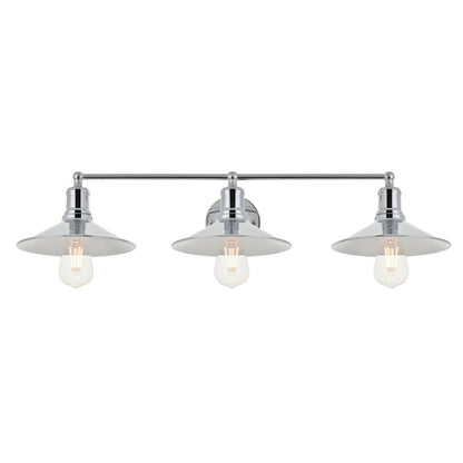 Etude 3 light chrome Wall Sconce