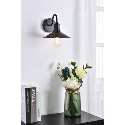 Etude 1 light black Wall Sconce