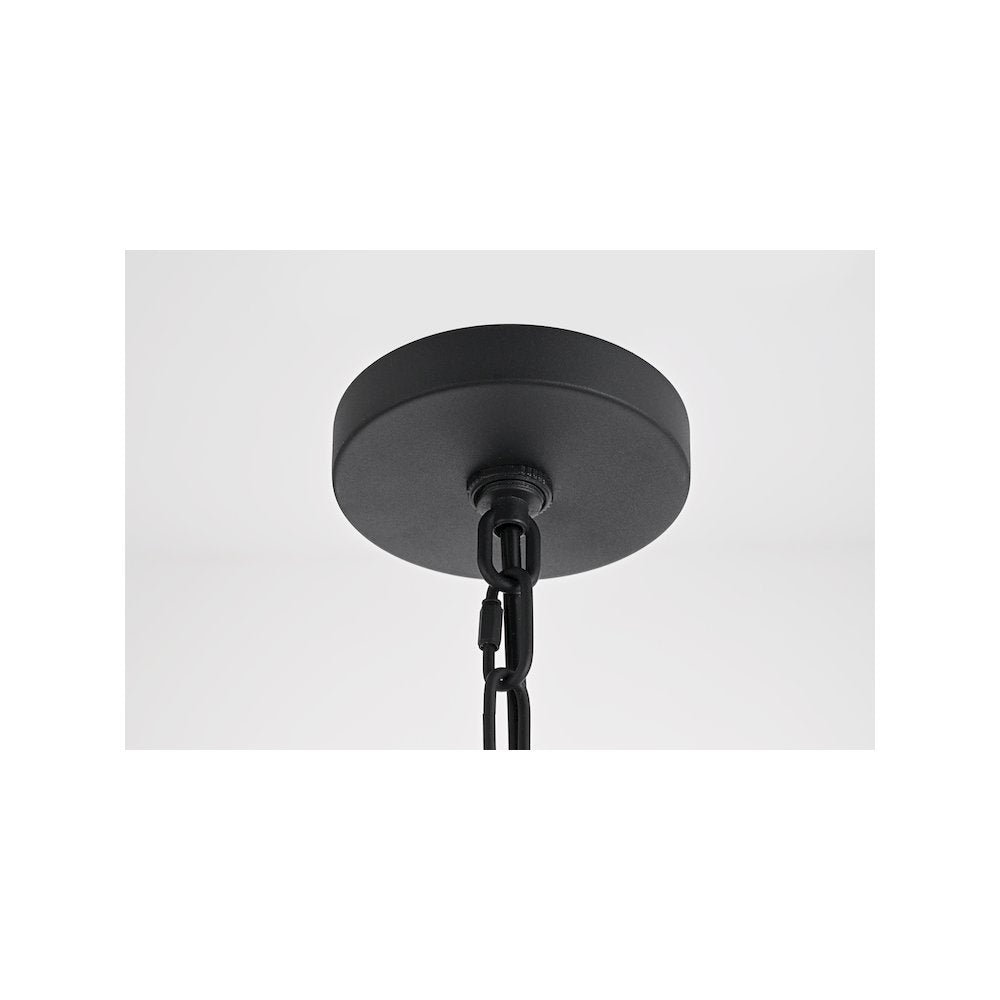 Gage 12 inch Latern Pendant in Brown and Black