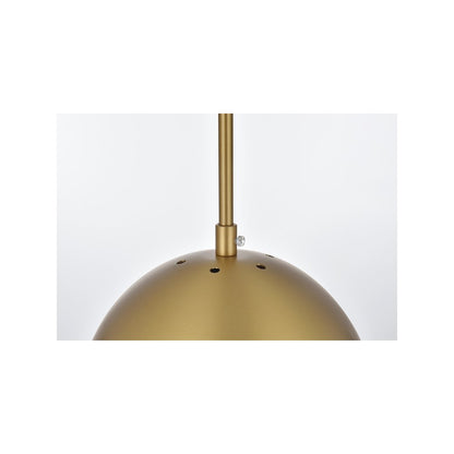 Eclipse 8 Inch Pendant Clear Shade in Chrome