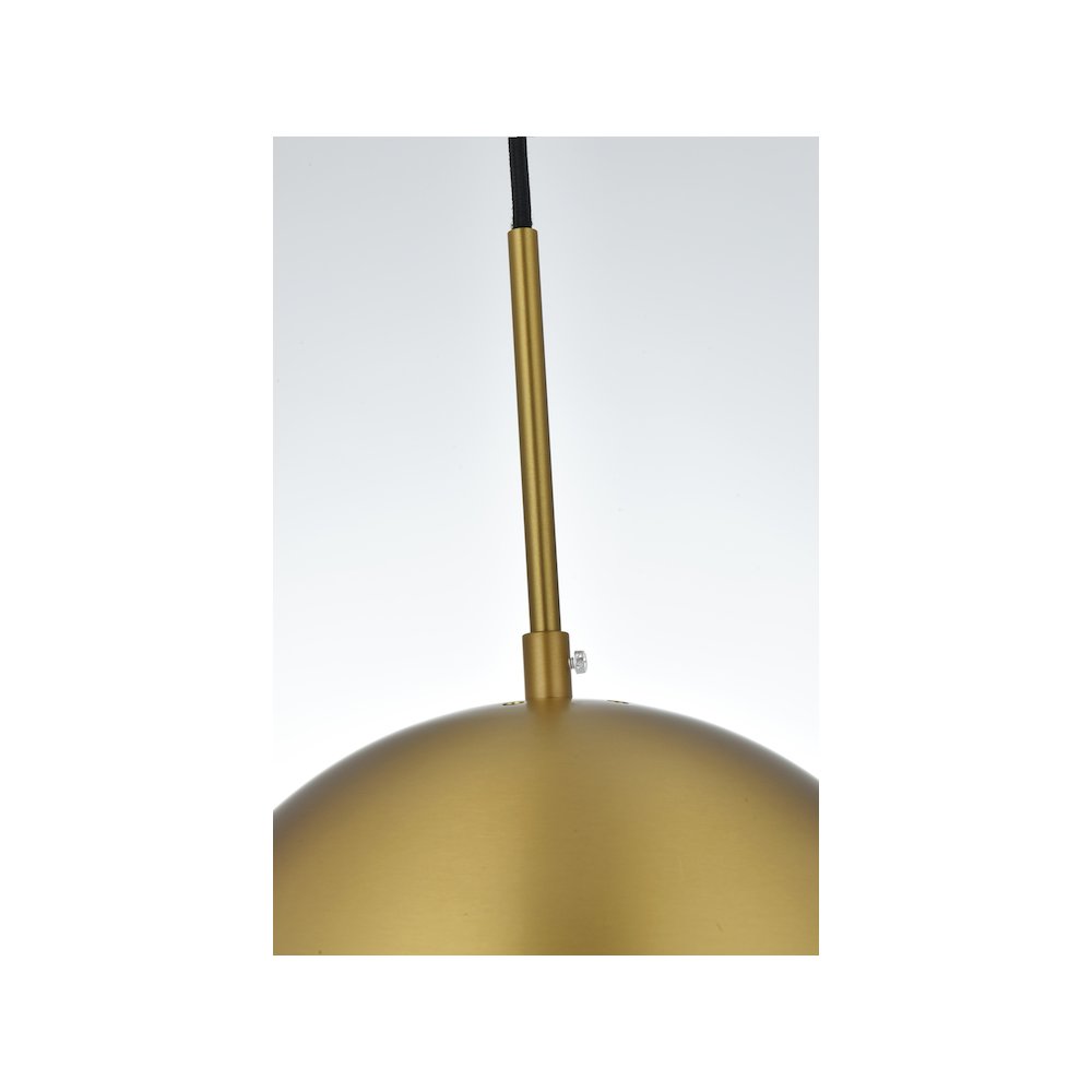 Eclipse 10 Inch Pendant Clear Shade in Chrome