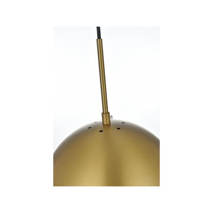Eclipse 10 Inch Pendant Clear Shade in Chrome