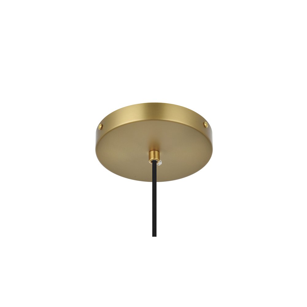 Eclipse 10 Inch Pendant Clear Shade in Chrome