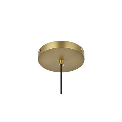 Eclipse 14 Inch Pendant Clear Shade in Chrome