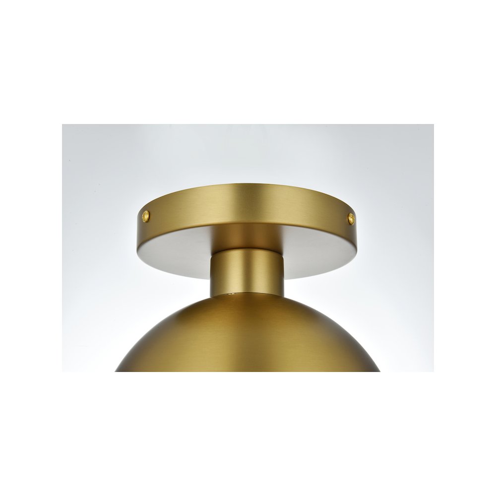 Eclipse 8 Inch Flush Mount Clear Shade in Chrome