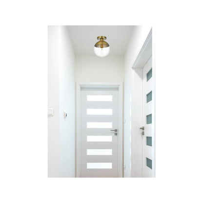Eclipse 10 Inch Flush Mount Clear Shade in Chrome