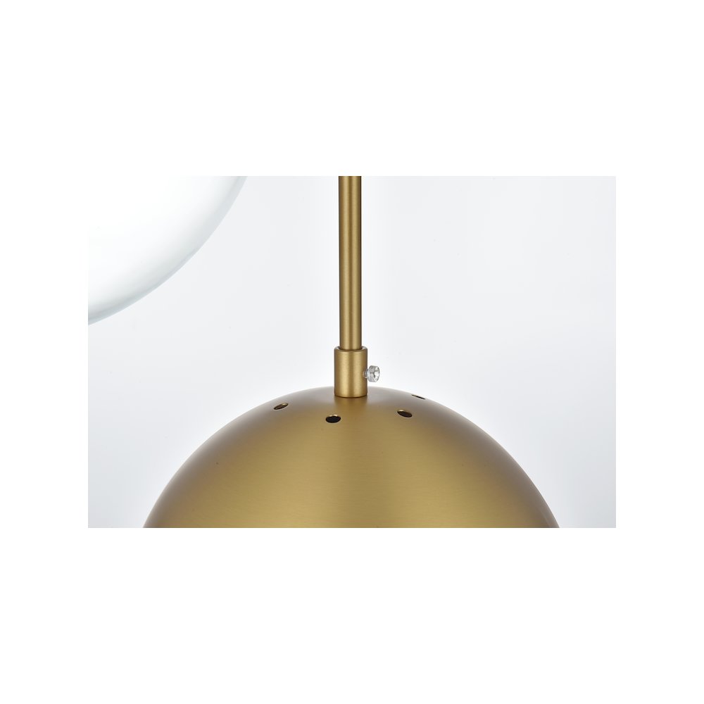 Eclipse 18 Inch Pendant Clear Shade in Chrome