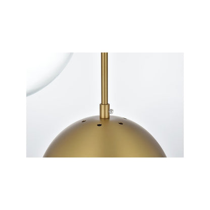 Eclipse 18 Inch Pendant Clear Shade in Chrome