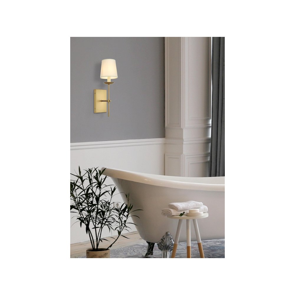 Eclipse 4.5 inch Wall Sconce in Satin Gold