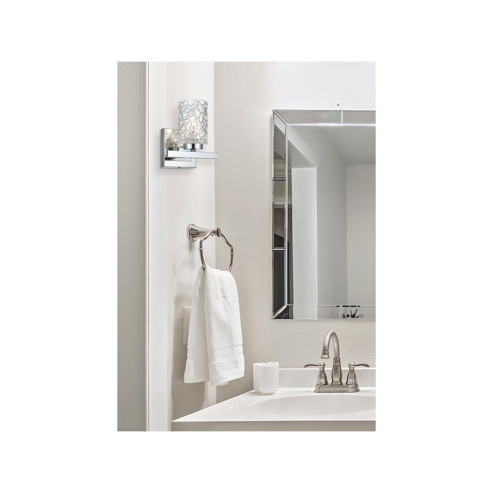 Cassie 7 inch Wall Sconce in Chrome