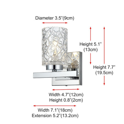 Cassie 7 inch Wall Sconce in Chrome
