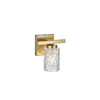 Cassie 7 inch Wall Sconce in Satin Gold