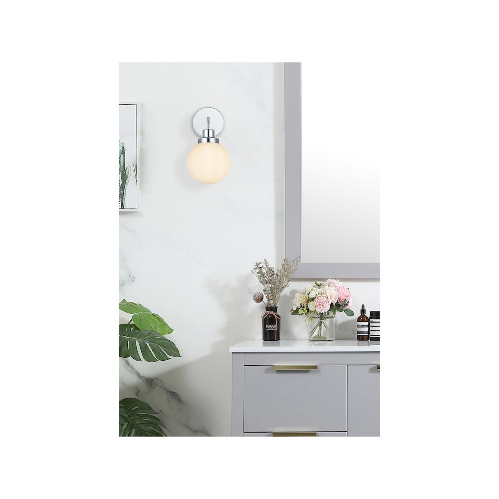 Hanson 6 inch Wall Sconce in Chrome