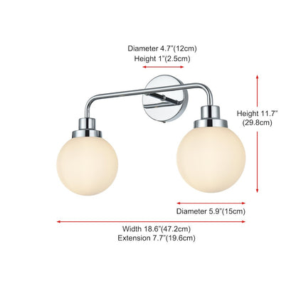 Hanson 19 inch Wall Sconce in Chrome