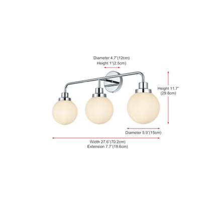 Hanson 28 inch Wall Sconce in Chrome