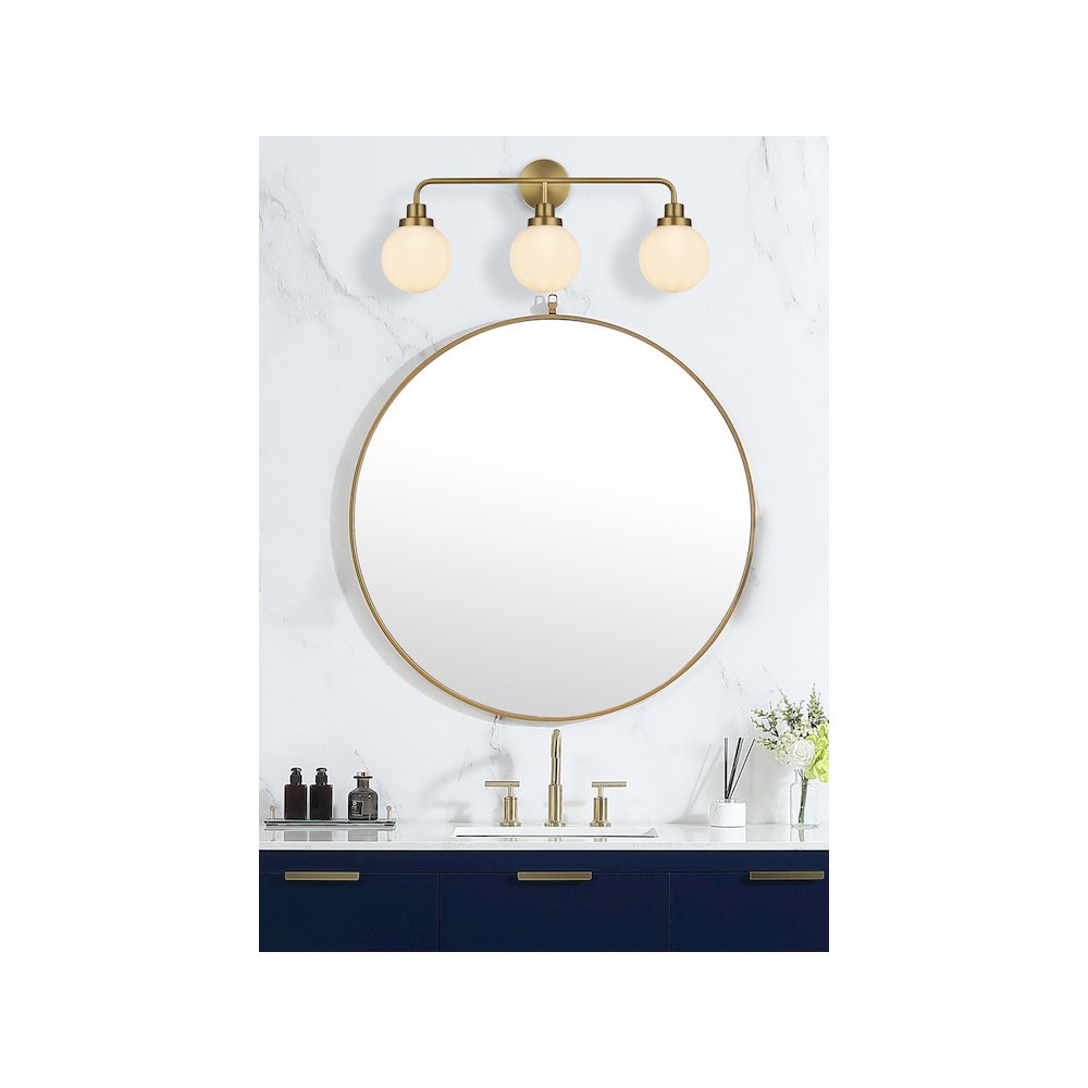 Hanson 28 inch Wall Sconce in Satin Gold