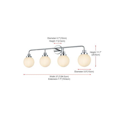 Hanson 37 inch Wall Sconce in Chrome